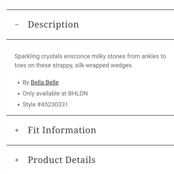 NWOB BHLDN Bella belle Celia wedge - Picture 3 of 3